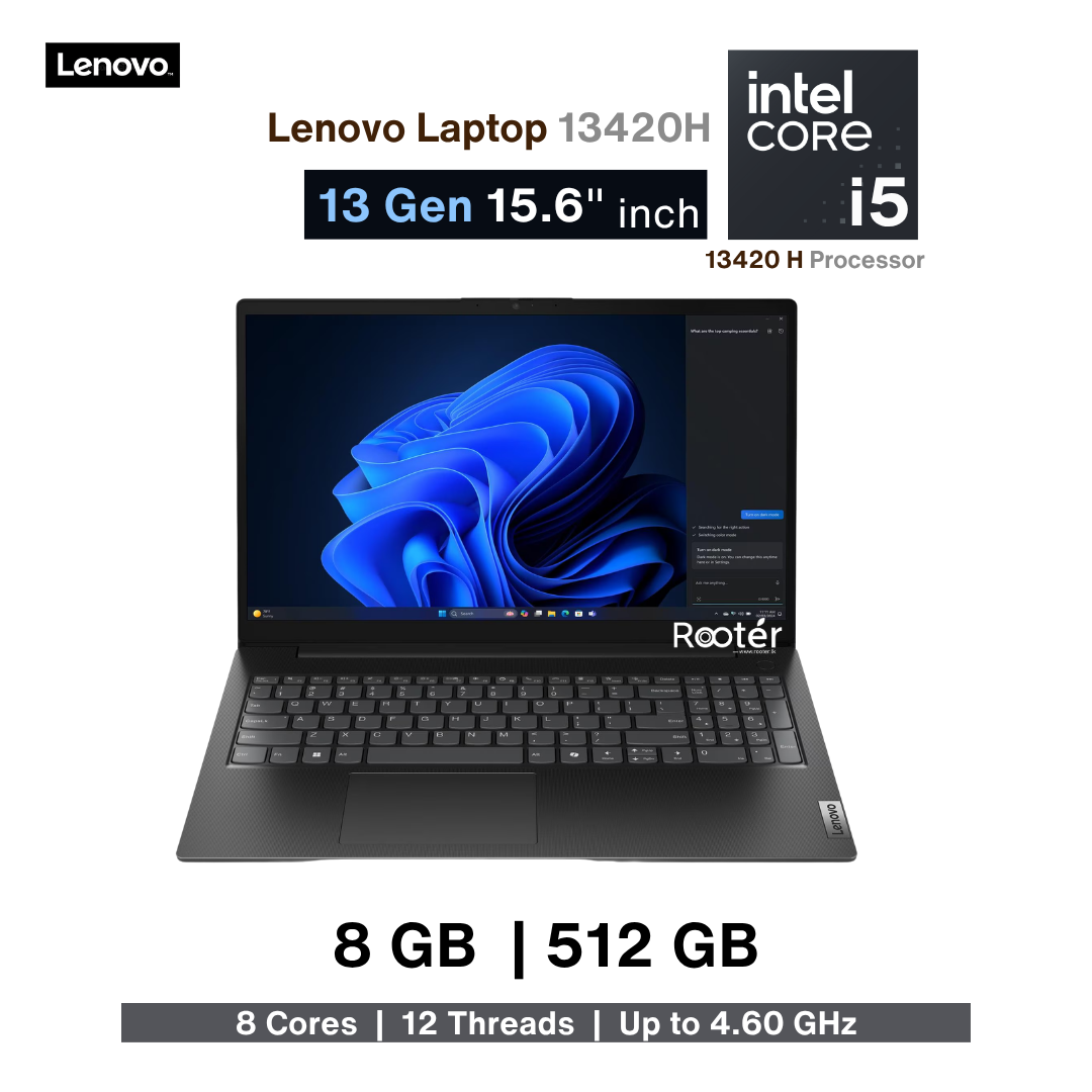 Lenovo V15 G5 IRL – Intel Core i5-13420H | 8GB DDR5 | 512GB NVMe SSD | 15.6" Full HD