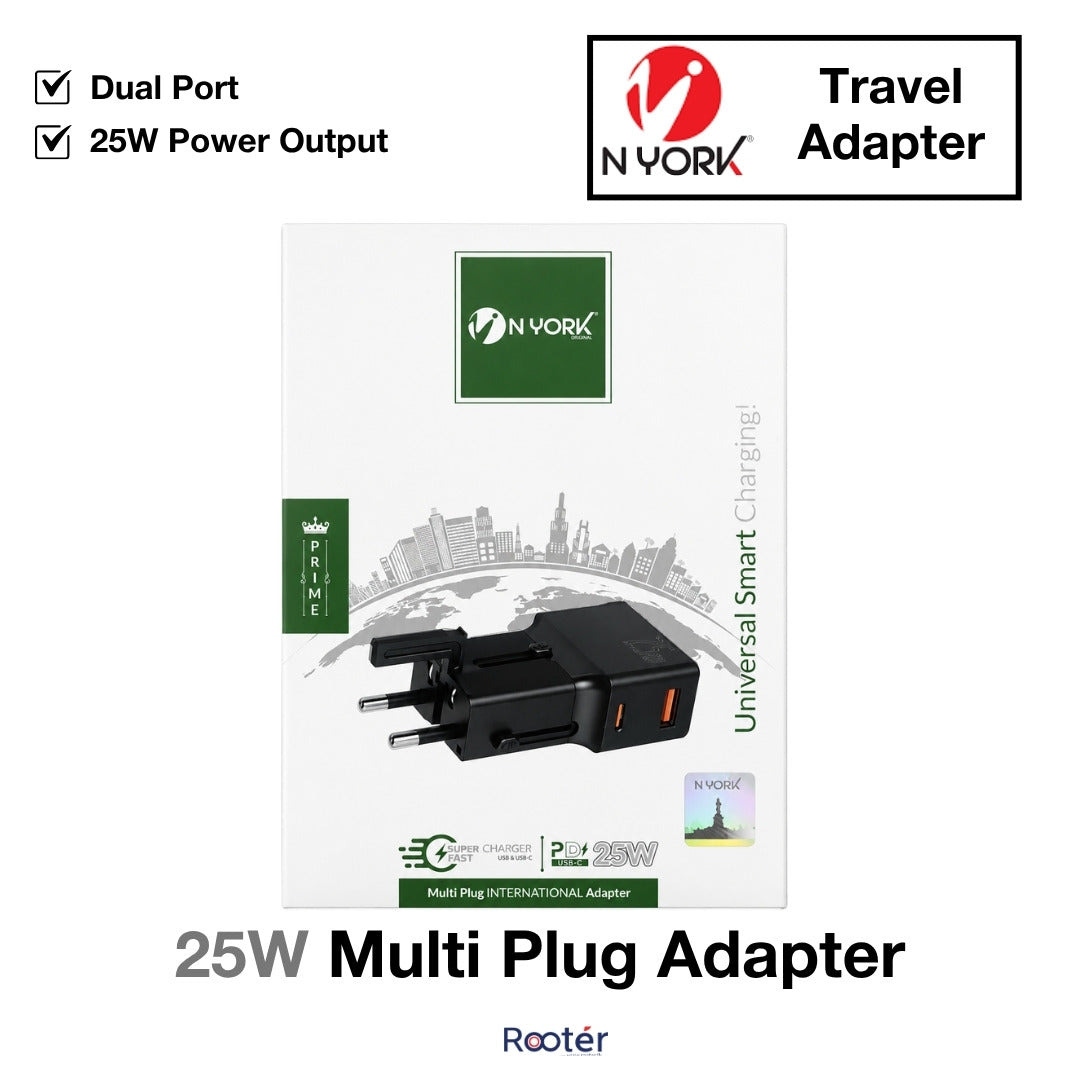 Travel Adapter - 2 Ports