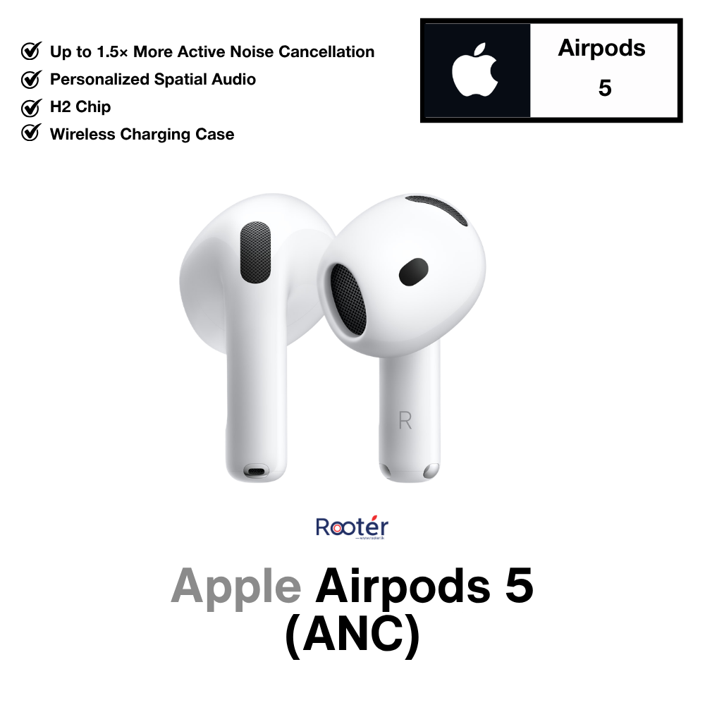 Apple AirPods 5 with Wireless Charging Case | Active Noise Cancellation | H2 Chip