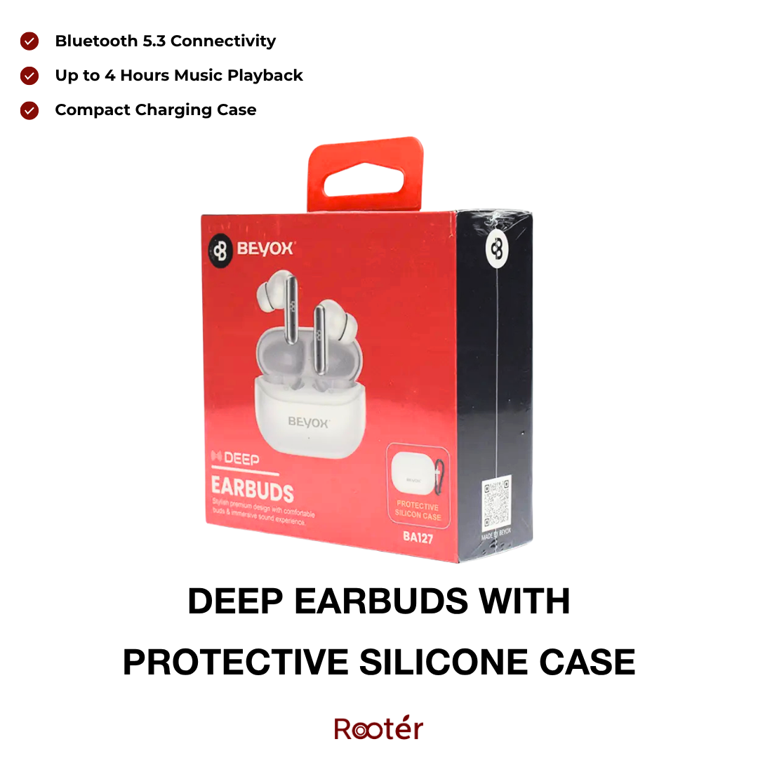 BEYOX BA127 Deep TWS Bluetooth 5.3 Wireless Earbuds
