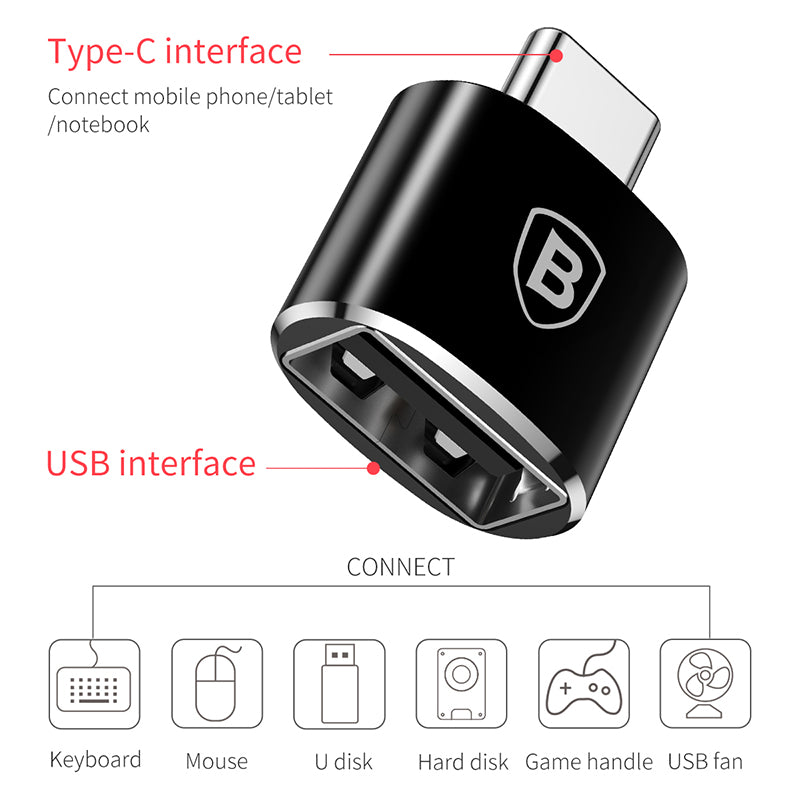 OTG Converter Type C - USB - Baseus