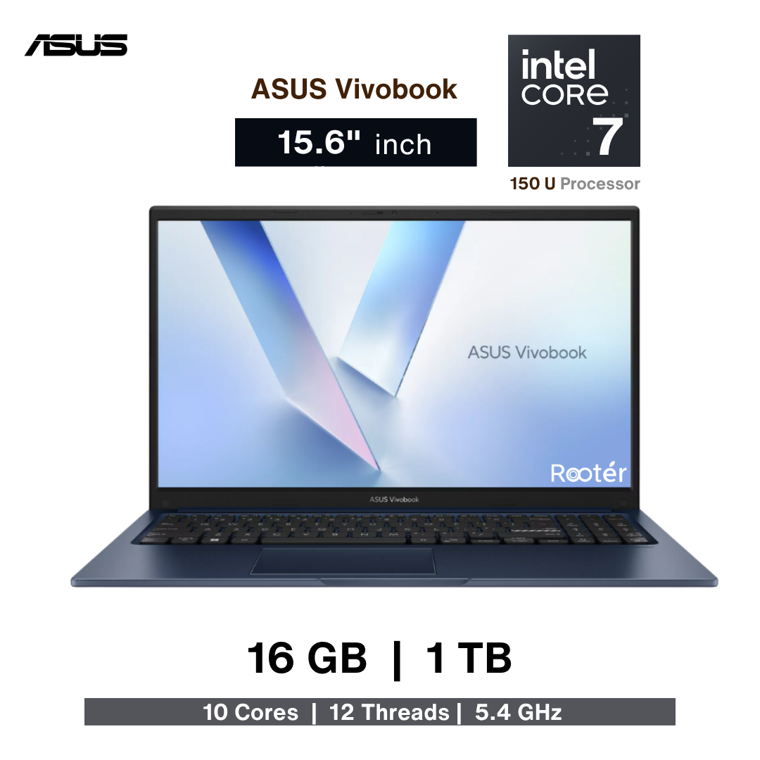ASUS Vivobook | Intel Core 7 | 150 U Processor | 16GB | 1TB SSD | 15.6"