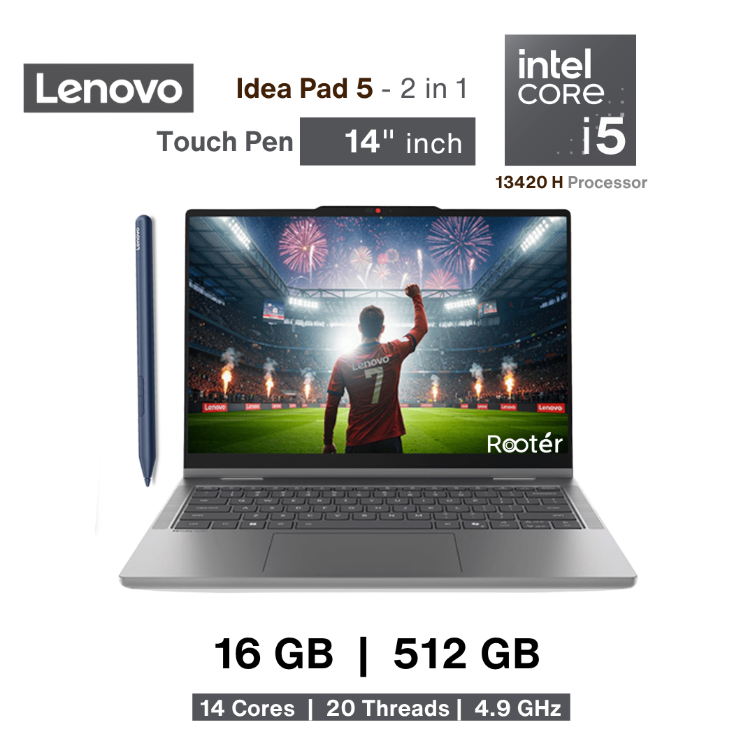 Lenovo Idea Pad 5 - 2in1 - Intel Core i5 | 16GB | 512GB SSD | WUXGA| 14" | Touch Pen