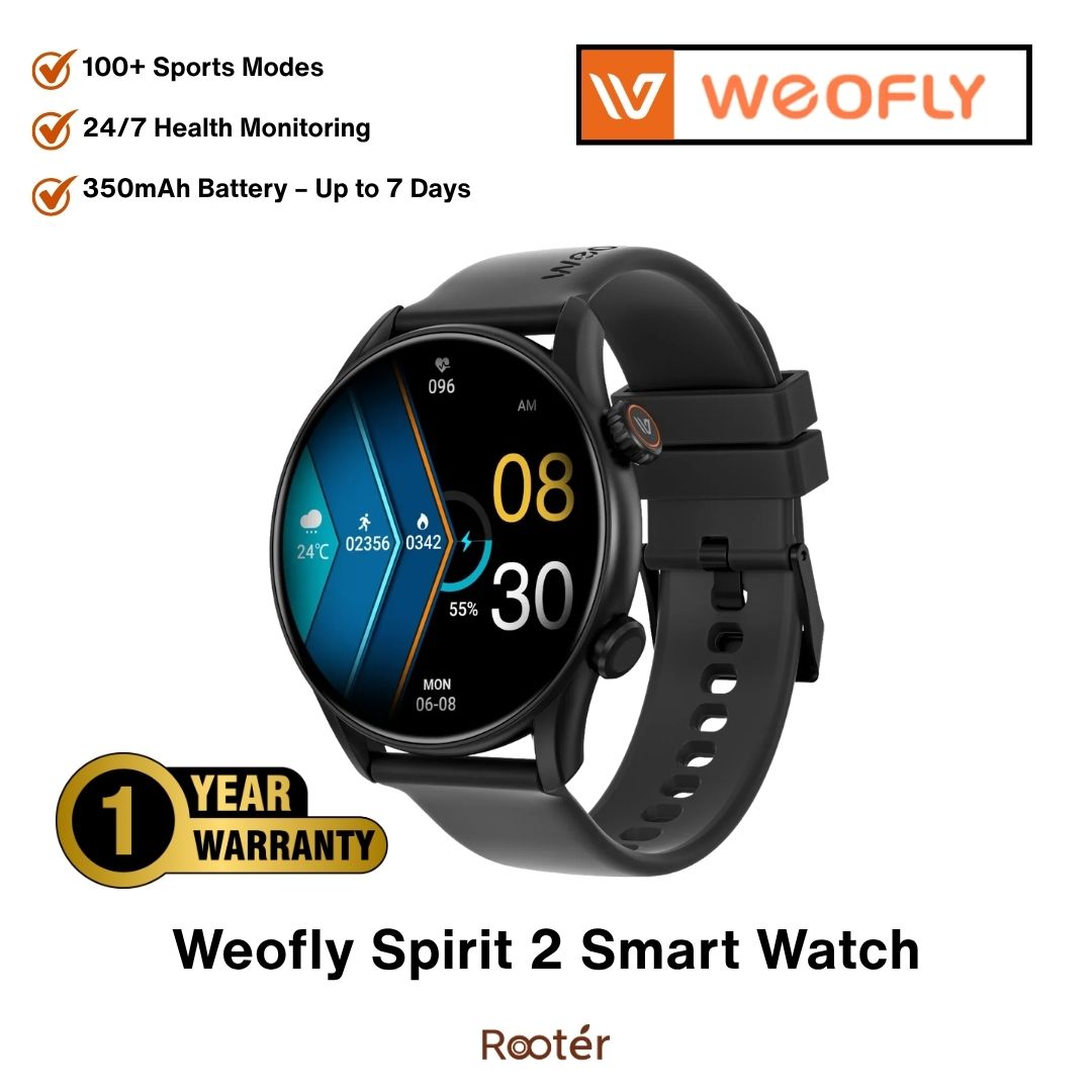 Weofly Spirit 2 Smart Watch | HD Display | 100+ Sports Modes