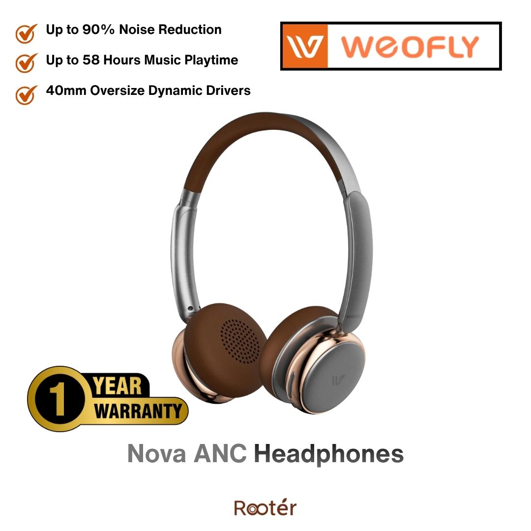 Weofly Nova ANC Headphones | 90% Noise Reduction | 58H Playtime