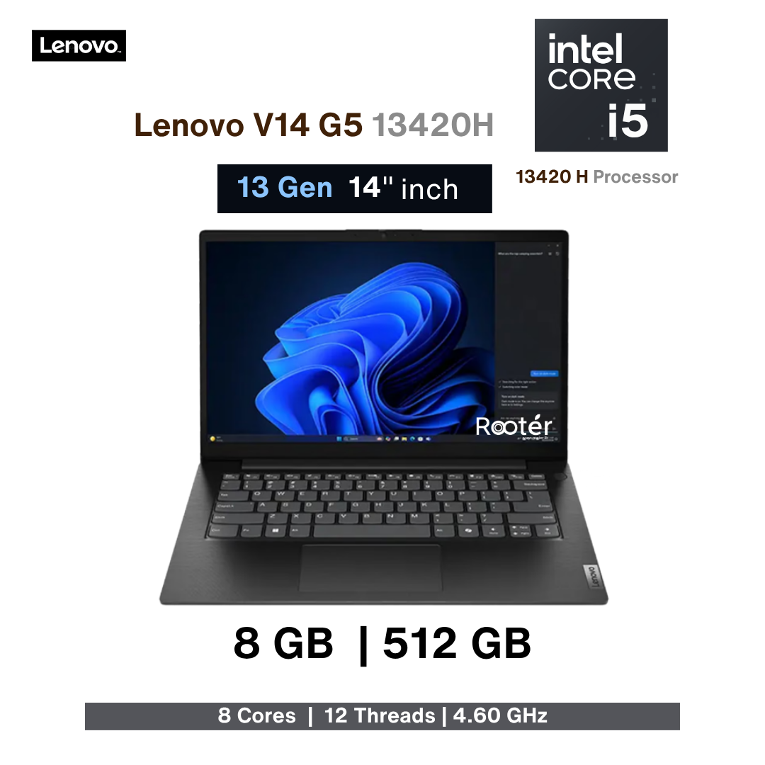 Lenovo V14 G5 – Intel Core i5-13420H | 8GB RAM | 512GB SSD | 14″ Full HD