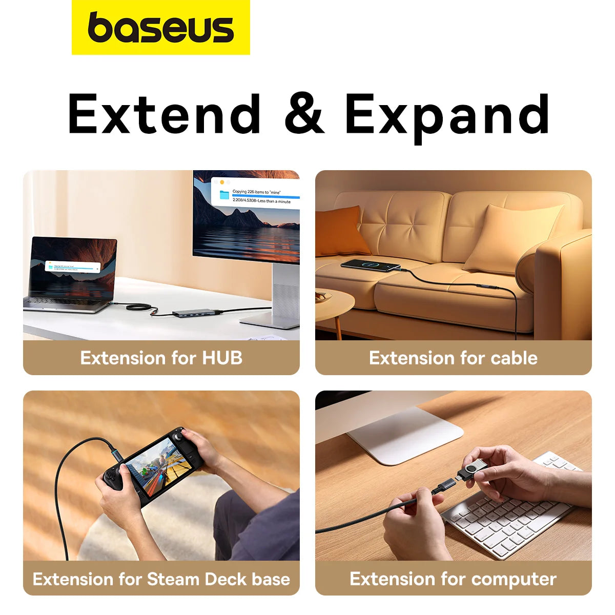 Baseus Extension cable 10 Gbps